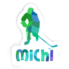 Joueur de hockey Autocollant Michi Image