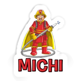 Autocollant Pompier Michi Image