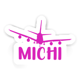Michi Aufkleber Flugzeug Image