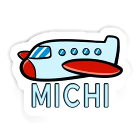 Sticker Michi Plane Image