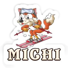 Sticker Skier Michi Image