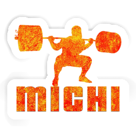 Sticker Weightlifter Michi Image