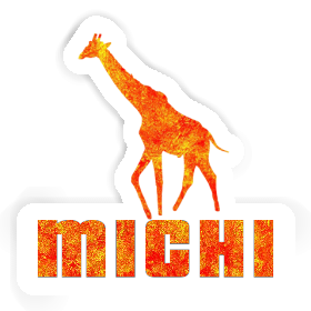 Sticker Giraffe Michi Image