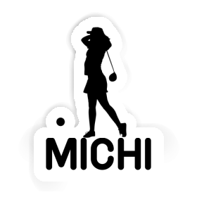 Sticker Michi Golfer Image