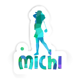 Michi Sticker Golfer Image