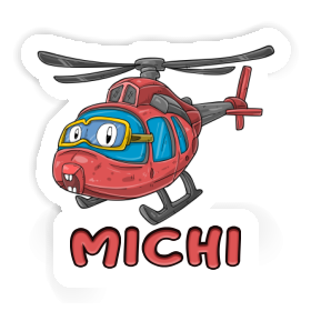 Sticker Michi Helicopter Image