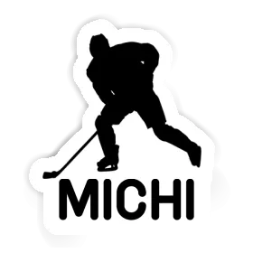 Joueur de hockey Autocollant Michi Image