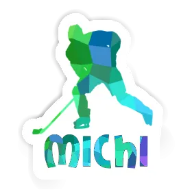 Autocollant Joueur de hockey Michi Image