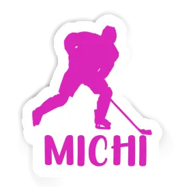 Michi Autocollant Joueuse de hockey Image