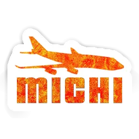 Aufkleber Jumbo-Jet Michi Image