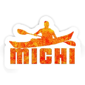 Michi Sticker Kayaker Image