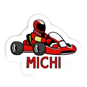 Pilote de kart Autocollant Michi Image