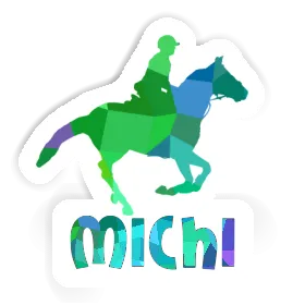 Michi Sticker Horse Rider Image