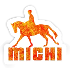 Michi Sticker Horse Rider Image