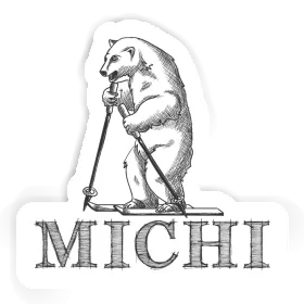 Michi Sticker Skier Image