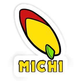 Michi Sticker Surfboard Image