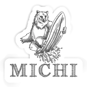 Michi Sticker Surfer Image