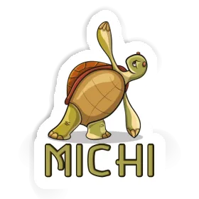 Sticker Yoga Turtle Michi Image
