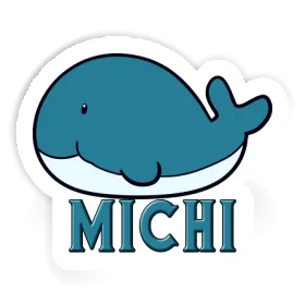 Whale Fish Sticker Michi Image