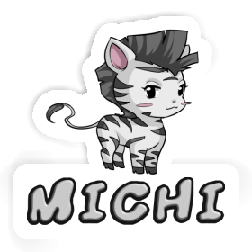 Sticker Michi Zebra Image