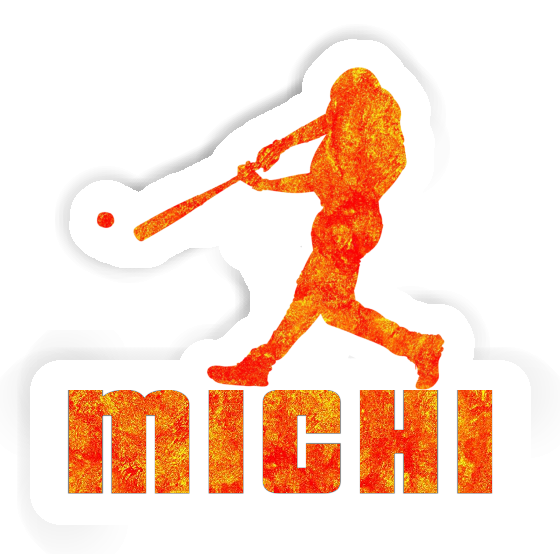 Aufkleber Baseballspieler Michi Gift package Image