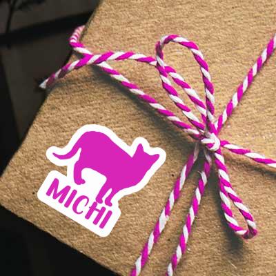 Sticker Katze Michi Notebook Image