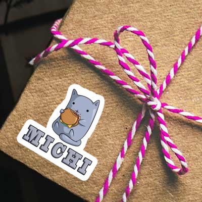 Hamburger Cat Sticker Michi Notebook Hamburger Cat Sticker Michi Gift package Image
