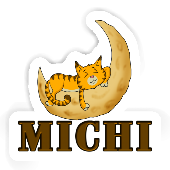 Sticker Sleeping Cat Michi Notebook Sticker Sleeping Cat Michi Gift package Image