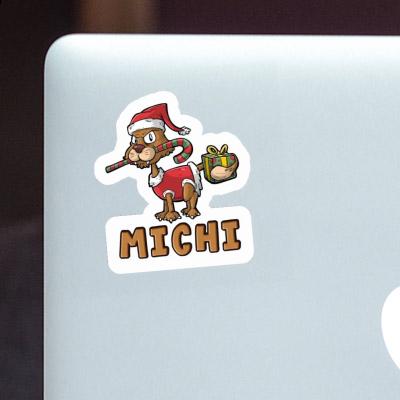 Aufkleber Michi Weihnachtskatze Notebook Aufkleber Michi Weihnachtskatze Gift package Image