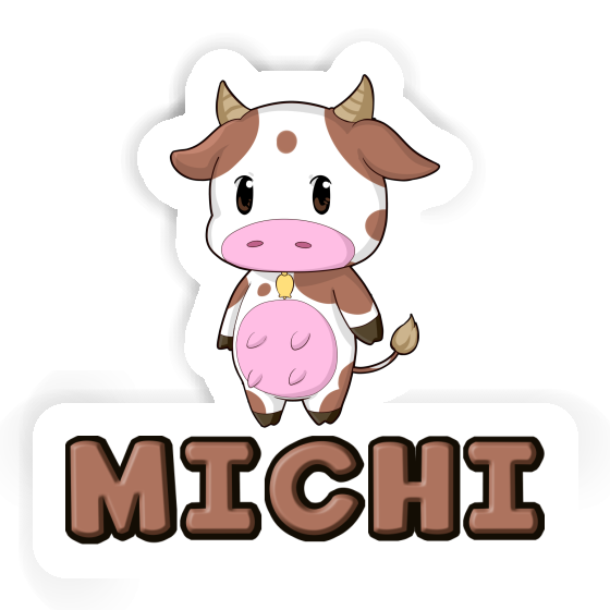 Michi Aufkleber Kuh Laptop Image