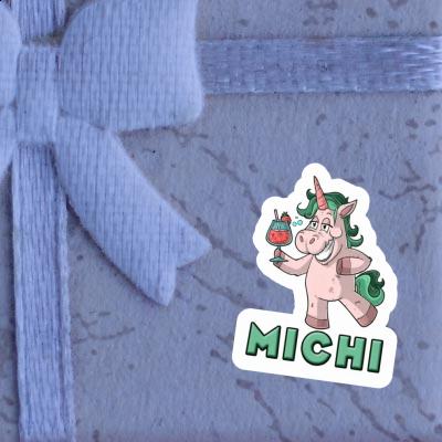 Aufkleber Michi Party-Einhorn Notebook Aufkleber Michi Party-Einhorn Gift package Image