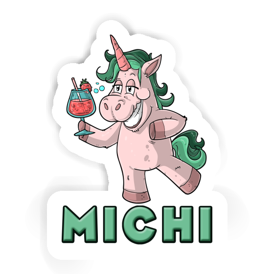 Sticker Party Unicorn Michi Notebook Image