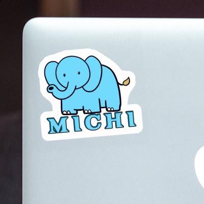Sticker Elefant Michi Notebook Image