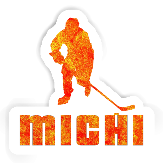 Sticker Michi Hockey Player Gift package Image