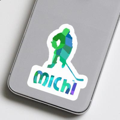 Joueur de hockey Autocollant Michi Joueur de hockey Autocollant Michi Image