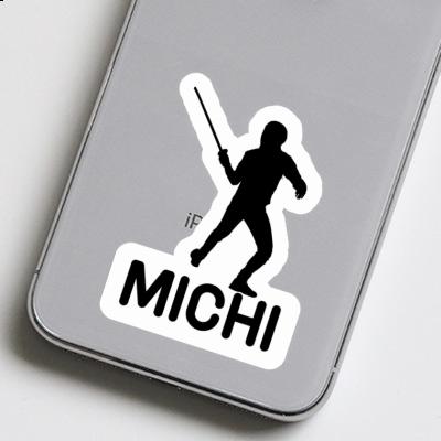 Michi Sticker Fencer Laptop Image