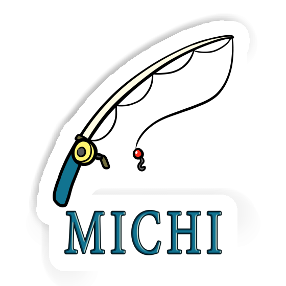 Fishing Rod Sticker Michi Notebook Fishing Rod Sticker Michi Gift package Image