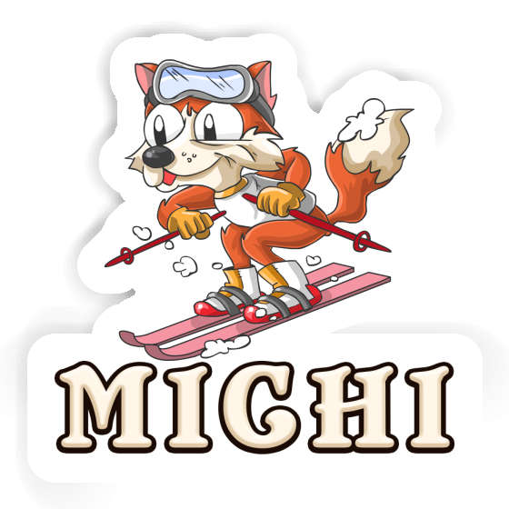 Sticker Skier Michi Notebook Image