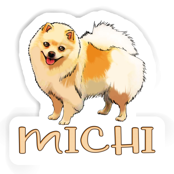 Autocollant Spitz allemand Michi Notebook Autocollant Spitz allemand Michi Gift package Image