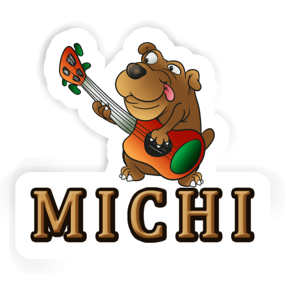 Aufkleber Michi Gitarrenhund Gift package Image