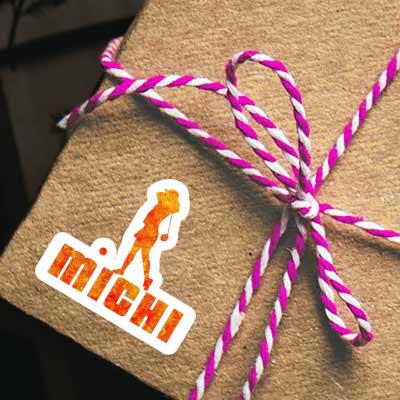 Michi Sticker Golfer Notebook Michi Sticker Golfer Gift package Image