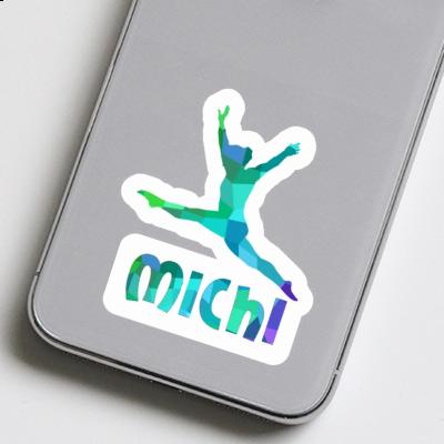 Gymnast Sticker Michi Laptop Gymnast Sticker Michi Laptop Image