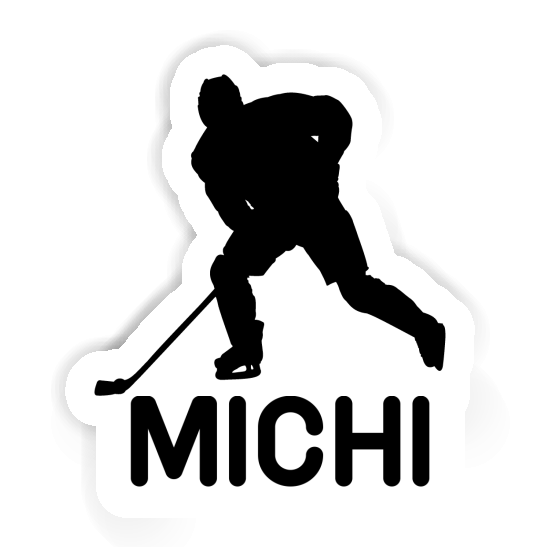 Joueur de hockey Autocollant Michi Gift package Image