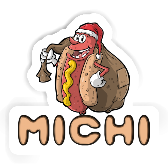 Weihnachts-Hotdog Aufkleber Michi Weihnachts-Hotdog Aufkleber Michi Image