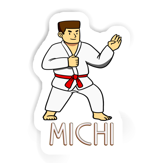 Karateka Sticker Michi Laptop Image