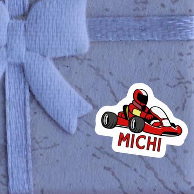 Pilote de kart Autocollant Michi Notebook Image