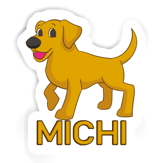 Michi Sticker Labrador Laptop Image