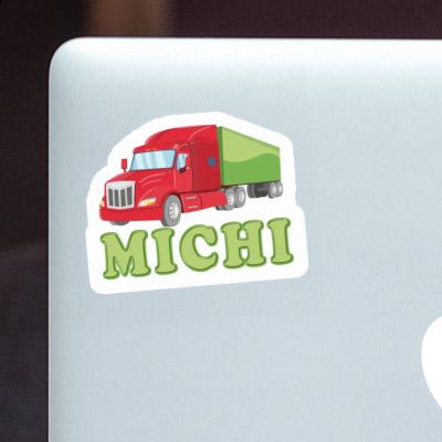 Sticker Michi Articulated lorry Gift package Image