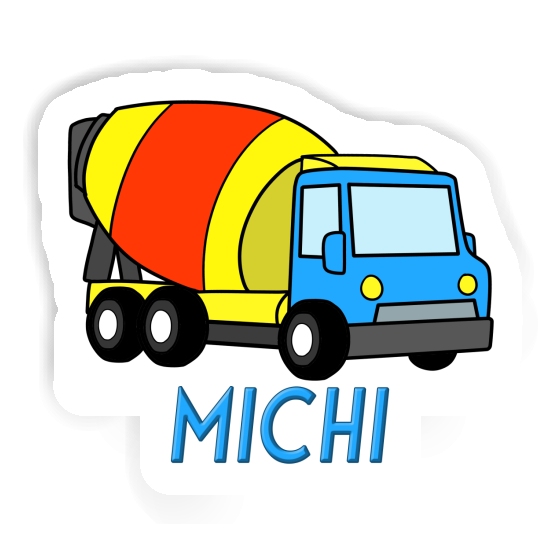 Autocollant Michi Camion malaxeur Autocollant Michi Camion malaxeur Image