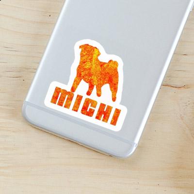 Sticker Pug Michi Laptop Image